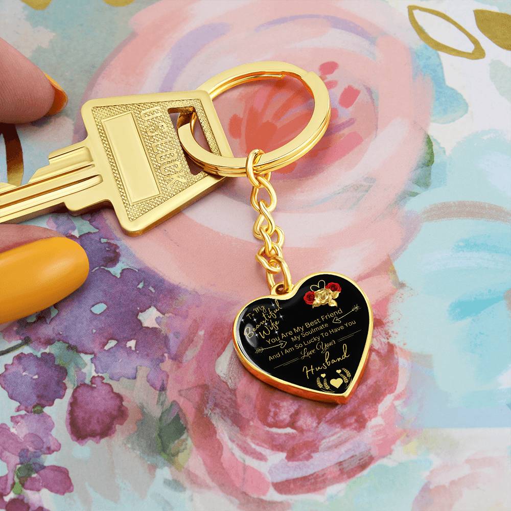 To My Wife | Key Chain Heart