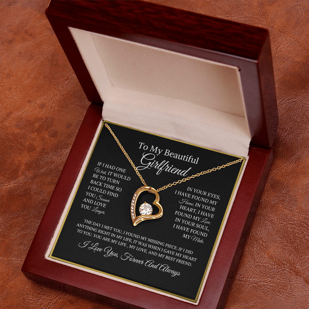 To My Beautiful Girlfriend | Forever Love Necklace