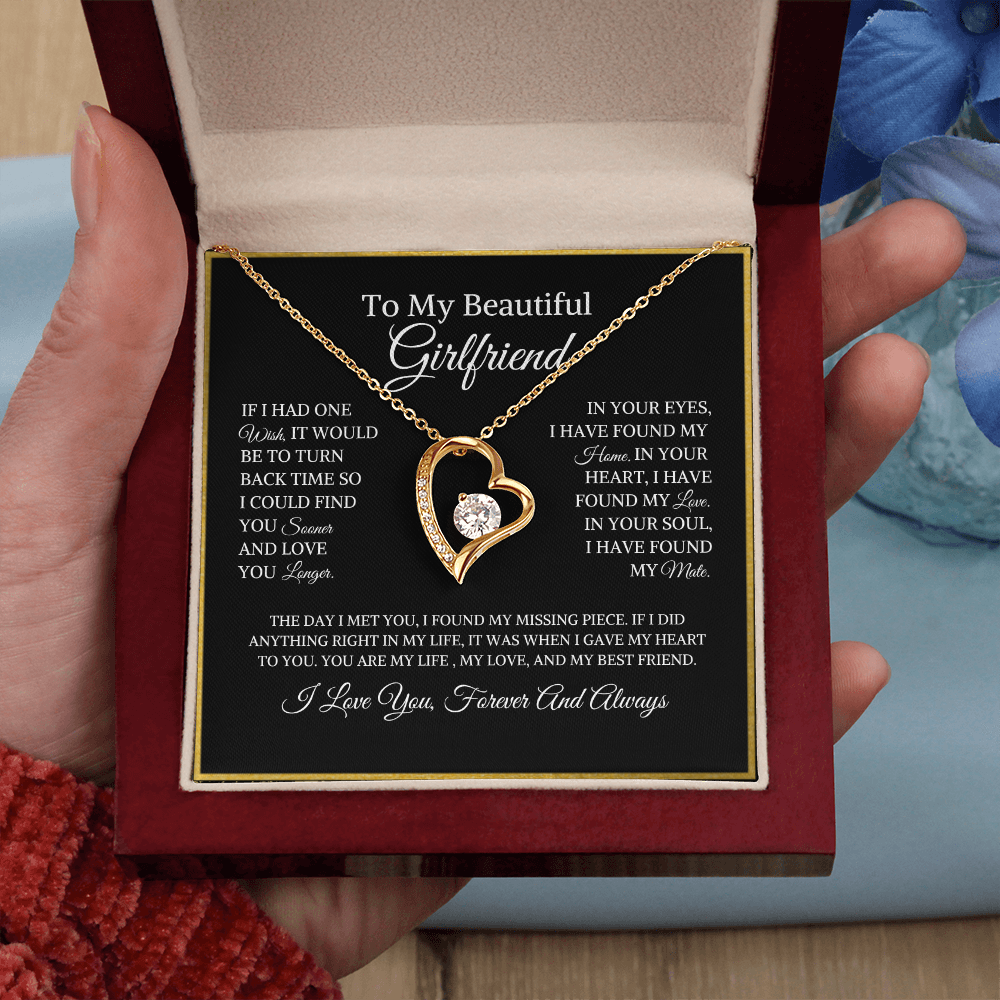 To My Beautiful Girlfriend | Forever Love Necklace