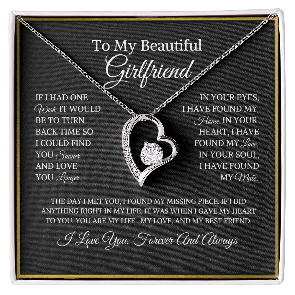 To My Beautiful Girlfriend | Forever Love Necklace