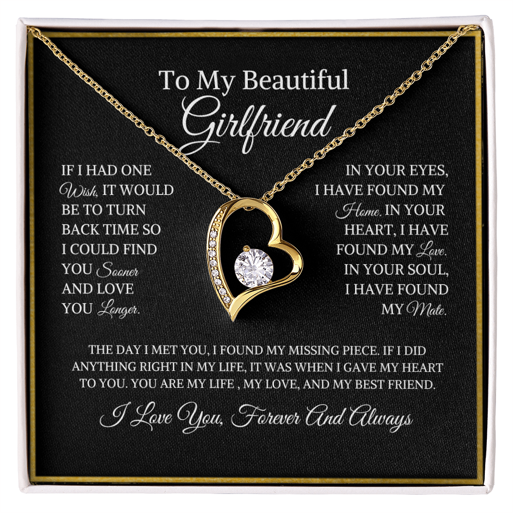 To My Beautiful Girlfriend | Forever Love Necklace