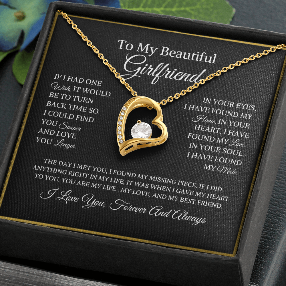 To My Beautiful Girlfriend | Forever Love Necklace